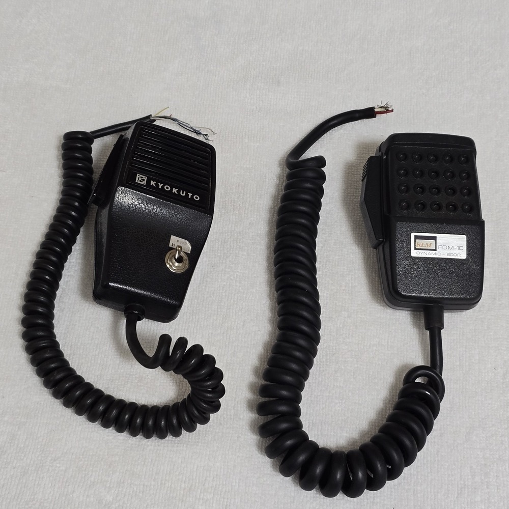 Vintage‎ Ham Amateur Radio CB Handheld Japan Microphones Set Of 2 READ